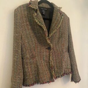 Brown tweed blazer
